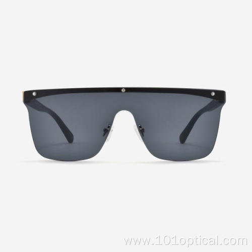 Square Large Metal Men's Sunglasses